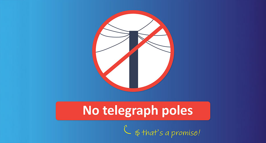 Avoid telegraph poles