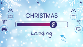 Progress bar showing incomplete progress as slow internet at xmas.